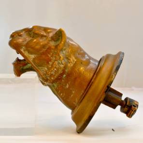 Late 19th C. Bronze Lion Door Handle